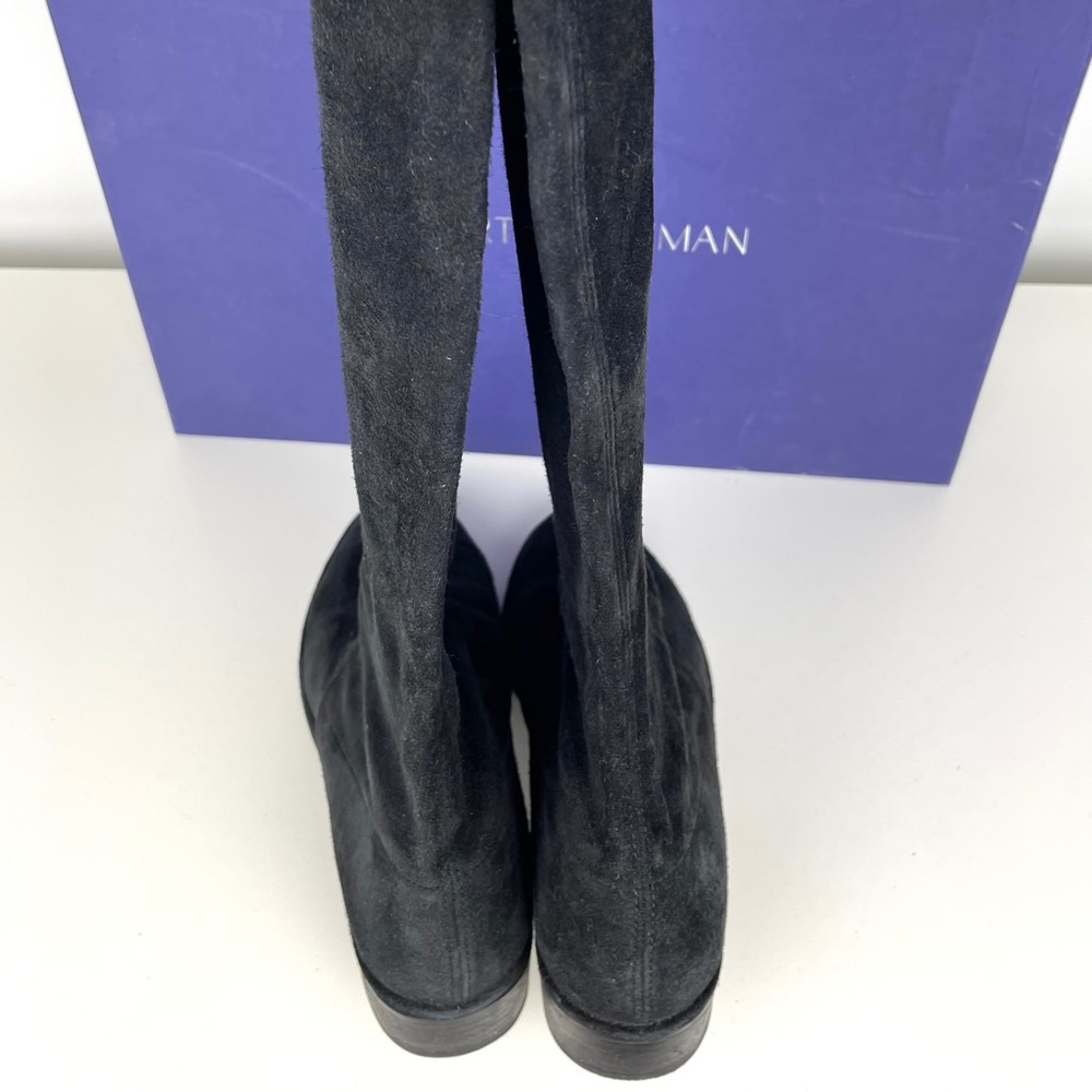 Stuart Weizman Suede Thigh-High Boots. Size 9 - image 5